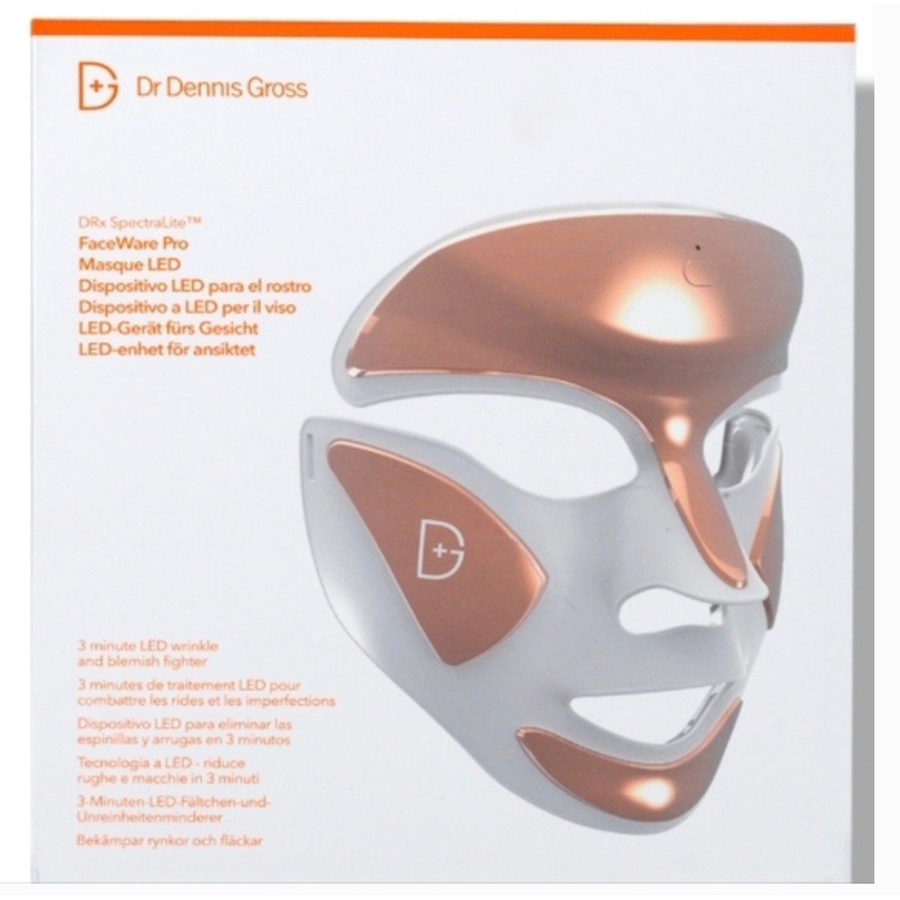 BNWT Sealed Dr Dennis Gross DRx SpectraLite FaceWare Pro LED Mask Rose Gold